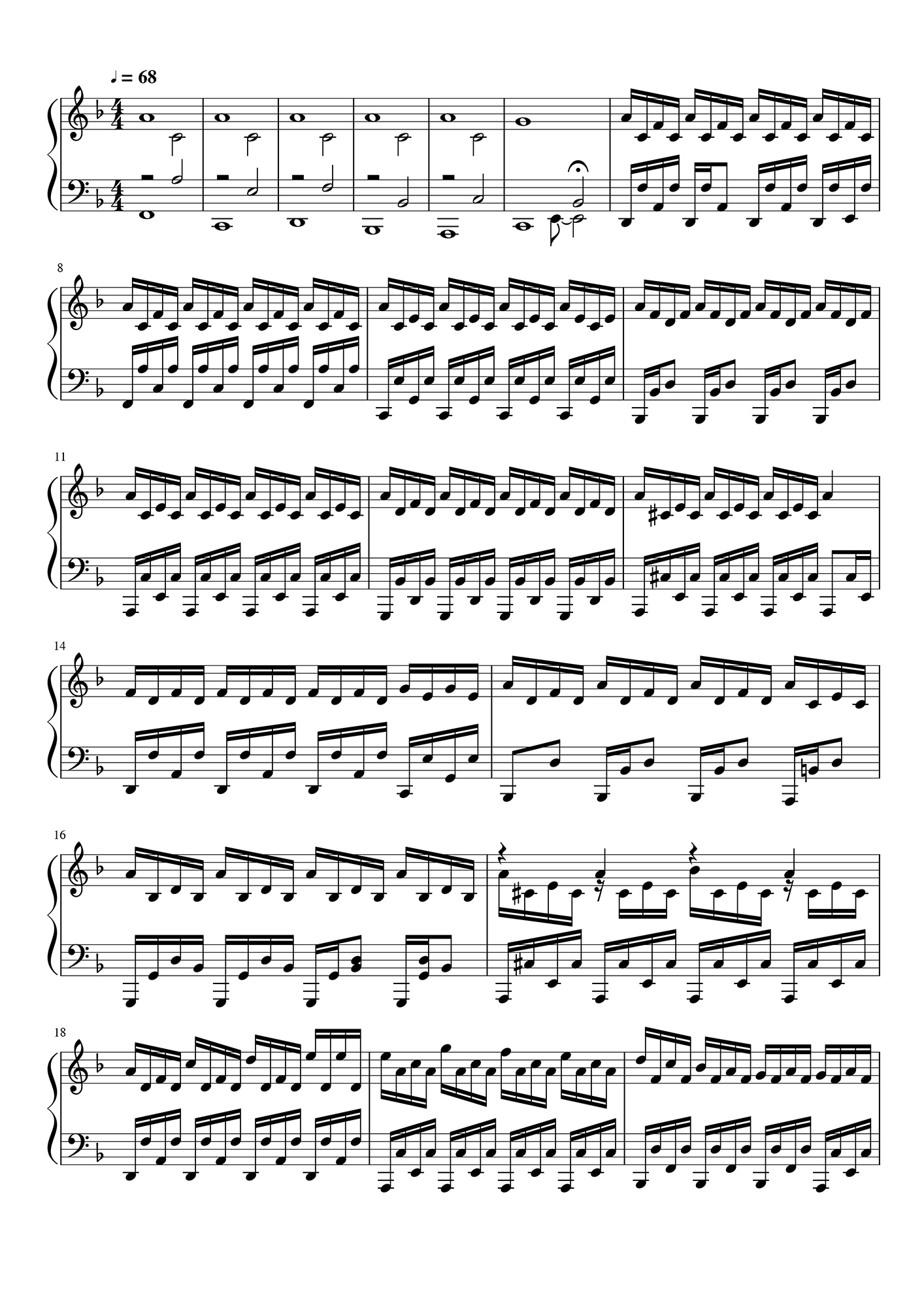 An image of musical notes and score for an instrumental improvisation.